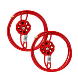 BOZZYS Lockout Tagout Cable Lock | 0.16''78'' Adjustable Loto Locks | PVC-Coated Steel Cable for Valves & Panels | OSHA Comp