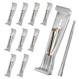10 Pack 5 Inch K Style Gutter Hangers with Rust-Resistant Screws,Quick Screw Gutter Clips Hidden Gutter Bracket Come for 5 K-Sty