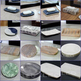 StonKraft KLEO Marble Stone Soap Dish Soap Holder Bath Accessories Bathroom Accessories (Rectangular)