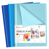 NACHLYNN 60 Sheets Blue Tissue Paper Bulks 14 x 20 inch Gift Wrapping Paper for Crafts Easter Graduation Gift Wedding Holiday Fr