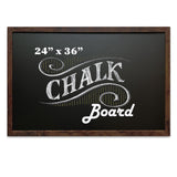 Loddie Doddie Large Magnetic Chalkboard - 24 x 36 Rustic Frame, Kitchen & Home Decor - Easy-to-Erase, Hanging Black Chalkboard f