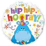 Qualatex 26481 Hip Hooray Hippo, 18, Multicolor