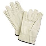Unlined Pigskin Driver Gloves, Cream, XLarge, 12 Pair