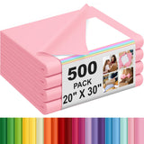 Qilery 500 Sheets Blush Pink Tissue Paper Bulk for Gift Bags 20 x 30 Inch Acid Free Packaging Wrapping Decoupage Paper Sheets fo