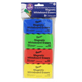 Creativity Street Magnetic Chalk and Whiteboard Erasers, 4Pack (AC2083)