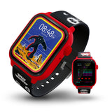 My Play Watch Space Invaders Retro Gaming Smartwatch, Selective Tech, Red Bezel, Non-Connected, Built-in Space Invaders Game, Cu