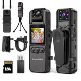 kaysunlink Body Camera with 1.4Screen Audio and Auto Video Night Vision 1440P UHD Mini Police Wearable Body Worn Cam Portabl