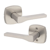 Kwikset Tripoli Lever Interior Passage Door Handle, Lever For Closet and Hallway Doors, Reversible NonLocking Handle Lever, Sat