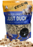 DurbaLife Freeze Dried Dog and Cat Treats Food Topper (5.1 oz (~145g), JUST Duck (Large Pack))