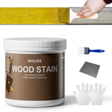 MOLLOR Wood Stain, 16 Oz Water Based Wood Stain and Sealer in One - No Priming, No Top Coat Required, Fast Drying|Low Odor|Non-T