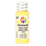 Delta Creative Ceramcoat Acrylic Paint in Assorted Colors (2 oz), 2459, Crocus Yellow