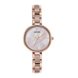 Sonata Quartz Analog Mother Of Pearl Dial Two Toned Stainless Steel Strap Watch For Women