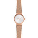 Skagen Women's Freja Lille Two-Hand Rose Gold Stainless Steel Mesh Band Watch (Model: SKW2665)