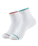 Jockey 7052 MenS Compact Cotton Stretch Low Show Socks With Stay Fresh Treatment_White_Free Size