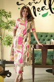 Gosriki Women'S Rayon Viscose A-Line Printed Kurta With Pant (Eshwari Multi-Gs_S_Multicolor_Small),Multicolour,,B0F26QJ686