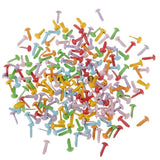 Merishopp 200 Pieces Metal Brad Paper Fastener For Scrapbooking Craft 4.5X8Mm