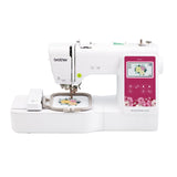 Brother PE545 Embroidery Machine, Wireless LAN Connected, 135 Builtin Designs, 4 x 4 Hoop Area, Large 3.7 LCD Touchscreen, U