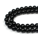 MJDCB Natural Stone Bead Black Onyx Gemstone Loose Beads for Jewelry Making Bracelet Necklace 12mm