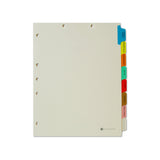Medical Arts Press Match Medical Chart Index Dividers 8 Tabs, Letter Size, Manila, Side Tab (50 Sets/Box)