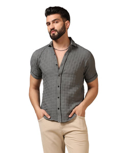 Toplot Men'S Regular Fit Casual Shirt (Chatai-Shirt-5174-Grey-M),Grey,,B0CYH4LPMP