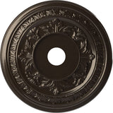 Ekena Millwork CMP22BAERU Baltimore Thermoformed PVC Ceiling Medallion (Fits Canopies up to 7 3/4), 22OD x 3 1/2ID x 1P, Univers