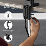 Fellowes Platinum Series Dual And Dual Stacking Monitor Arm For 27 Inch(Stacking) And 32 Inch(Side By Side) Monitors, Full Motio