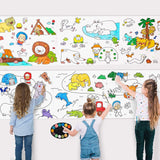 Drawing Colouring Roll Sheet for Kids Fun Large Poster Graffiti Art 30cms x 300cms Unbleached Paper Kid Coloring scoll Colour Us