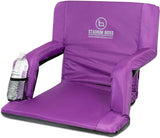 Stadium Boss Recliner Stadium Seat for Bleachers, Benches, Lawns, Backyard, Camping & Beach - Padded Sport Chair, Cushion Backs 