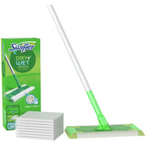 Swiffer Sweeper Dry + Wet Starter Kit, 46H x 10W x 8D, Silver/Green