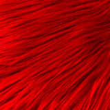Qidkeo Faux Fur Fabric for Crafts, Gnomes, Animal Costumes, Cushions, Decorations Red One Yard(36x63inch)