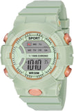 On Time Octus Digital Boy'S And Girl'S Plastic Watch Grey Dial Green Resin Strap Gifts For Kids | Birthday Gifts