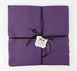 Soimoi Solid Violet Precut 10 inch Cotton Fabric Bundle Quilting Squares Charm Pack DIY Patchwork Sewing Craft