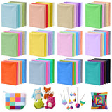 60 Pcs Cotton Fabric Bundle Fat Quarters for Sewing and Quilting Colorful Fabric Bundles Precut Square for DIY Craft Patchwork(4