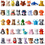 Ferreve 40 Pcs 3D Animal Silicone Focal Beads for Pens, Keychain Making, Focal Beads Bulk for Beadable Keychain DIY Crafts Brace
