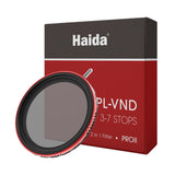 Haida 67mm VND+CPL 2 in 1 ND8-ND128 Adjustable Filter (3-7 Stops) for Camera Lens, Multi-Coating Nano-Coating Polarizer + Variab