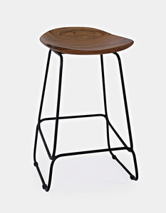 Jofran Inc. Nature'S Edge Solid Acacia Counter Height Backless Stool (Set Of 3)
