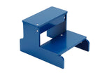 BirdRock Home Wooden Step Stool - Navy Blue - Decorative - Strong Sturdy Wood 2 Steps - Step Helper for Kitchen Sink - Bathroom 