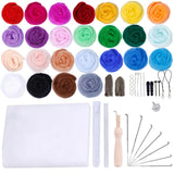 Ecomistiq 1 Set Needle Felting Starter Kit Wool Felt Tools Mat Diy Hand Craft Making|Yarn|Art & Craft Supplies|Craft Materials