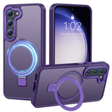 PuyaTeya Compatible with Samsung Galaxy S23 Case with Magnetic Ring Stand, Military Drop Protection, Anti-Scratch/Anti-Fingerpri