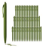 deegtran Pens Bulk, 50 Pack No Bleed Sage Green Click Pen, Wholesale Retractable Ballpoint Pens, Pens Medium Point, Smooth Ink P