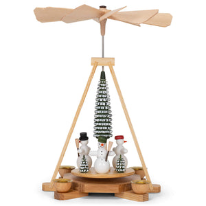Alexander Taron Dregeno Decorative Snowmen Pyramid - 9.85' H X 7.7' W X 7.7' D