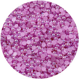 1500pcs 4mm Half Pearl Light Purple AB Flatback Beads for Crafts DIY Round Plastic Half Flat Back Pearls Loose Bead for Cup Shoe