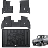 3W Floor Mats&Cargo Liner Fit for 2019-2024 2025 Mercedes-Benz G Class/G500/G550/AMG G63 SUV TPE All Weather Custom Fit Floor Li