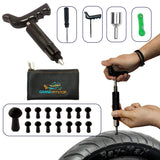 GRAND PITSTOP 22 Pcs Tire Puncture Repair Kit with Multi-functional Folding Plier Compatible for car Motorcycle, Truck, ARB,ATV,