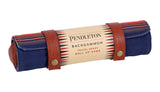 Chronicle Books Pendleton Serape Pattern Backgammon - Travel-Ready Roll-Up Game