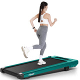 ANCHEER 2 in 1 Under Desk Walking Pad Treadmill, 2.5HP Compact Running Machine with Remote Control, 300lbs Weight Capacity for H