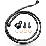MoKitDora 50.5 Stainless Steel Braided Front Brake Lines Oil Hose for Harley 2004-up Sportster 2018-up Softail Models 20 Handleb