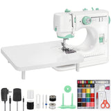 OIHYA Sewing Machine, Portable Full Featured Mini Sewing Machine for Beginners with 12 Stitches, Dual Speed, Twin Needle, Foot P