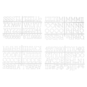 1 Inch Letters for Flet Letter Board,188 Pieces Including Letters, Numbers & Symbols for Changeable Plstic Letter Board by Veska