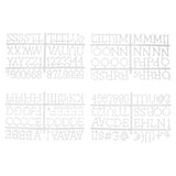 1 Inch Letters for Flet Letter Board,188 Pieces Including Letters, Numbers & Symbols for Changeable Plstic Letter Board by Veska